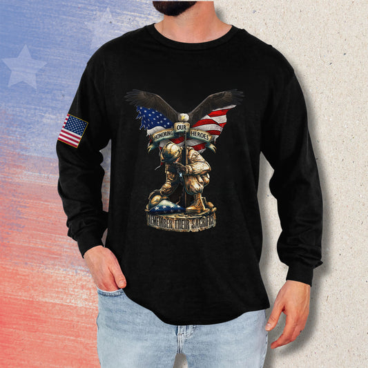 Honoring Our Heros Shirt Army - Long Sleeve