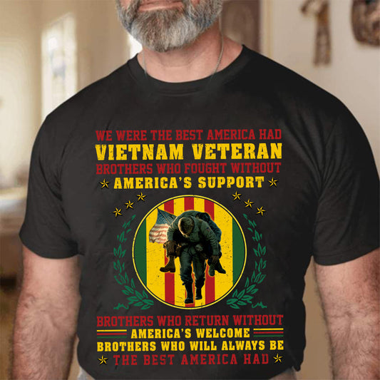 Vietnam Veteran Brothers The Best America Had Gift For Dad Grandpa Veteran - Personalized Shirt