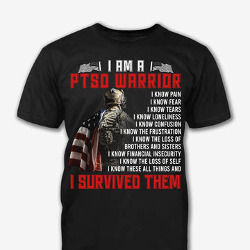 11 Ptsd Warrior Patriot Shirt - Army Shirt - Veteran Shirt - Gifts For Men, Father And Husband On Veteran Day Memorial Day