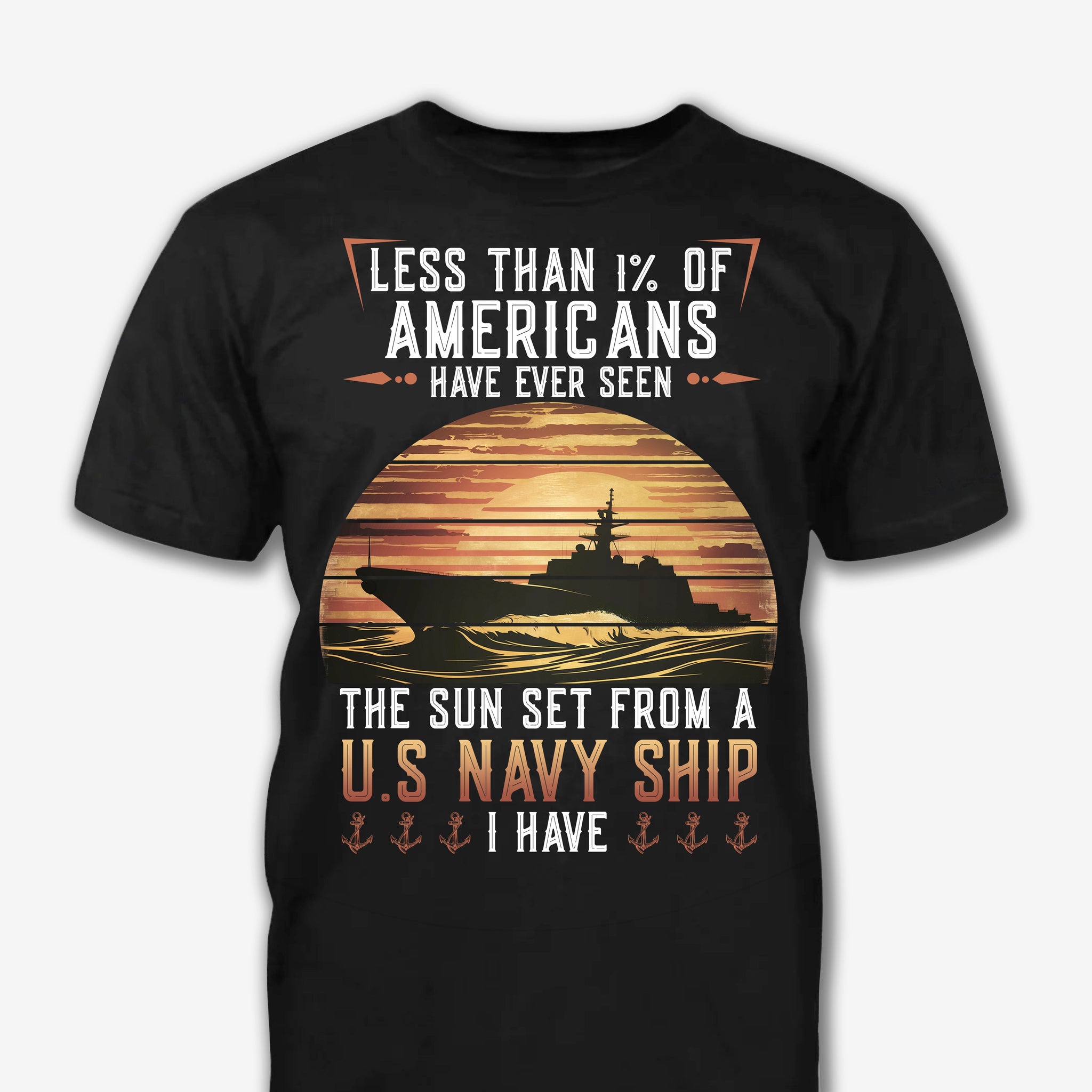 Sunset From Navy Ship - Gifts For Veteran - Gifts For Soilder - Navy Shirt For Husband, Boy Friend, Father