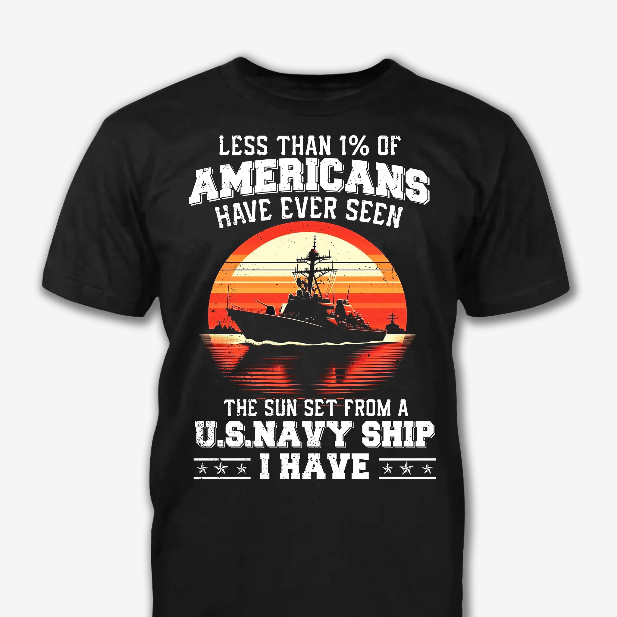 The Sunset From A U.S.Navy Ship - Gifts For Veteran - Gifts For Soilder - Navy Shirt For Husband, Boy Friend