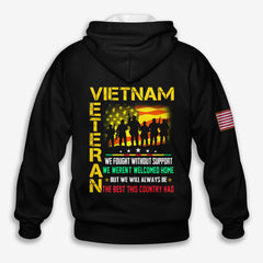 Vietnam Veteran We Fought Without Support - Hoodie