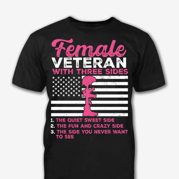 Female Veteran Patriot Shirt - Army Shirt - Veteran Shirt - Gifts For Men, Father And Husband On Veteran Day Memorial Day