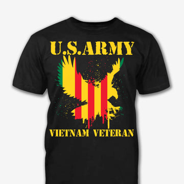 Vietnam Veteran Patriot Shirt - Army Shirt - Veteran Shirt - Gifts For Men, Father And Husband On Veteran Day Memorial Day GB082407