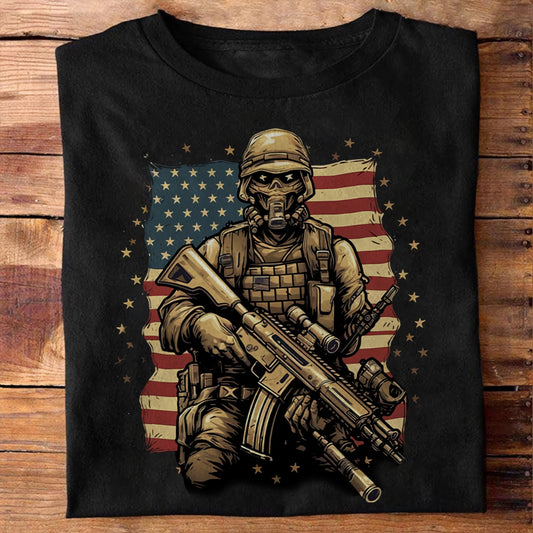 Veteran Art Patriot Shirt - Army Shirt - Veteran Shirt - Gifts For Men, Father And Husband On Veteran Day Memorial Day