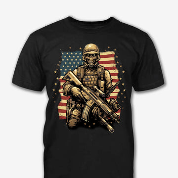 Veteran Art Patriot Shirt - Army Shirt - Veteran Shirt - Gifts For Men, Father And Husband On Veteran Day Memorial Day