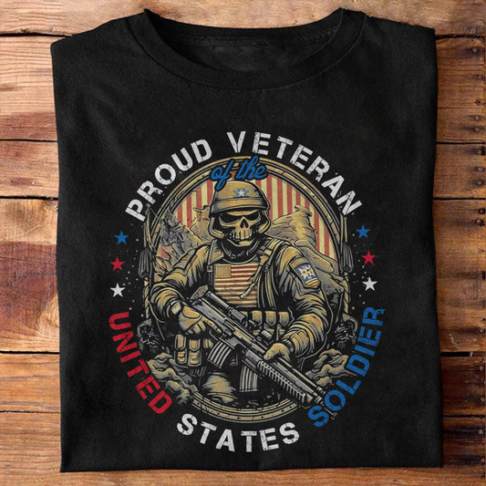 Proud Veteran Patriot Shirt - Army Shirt - Veteran Shirt - Gifts For Men, Father And Husband On Veteran Day Memorial Day