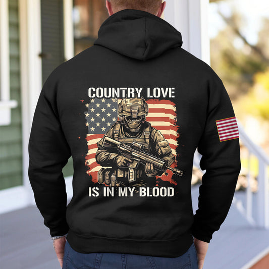 Country Love Is In My Blood - Hoodie